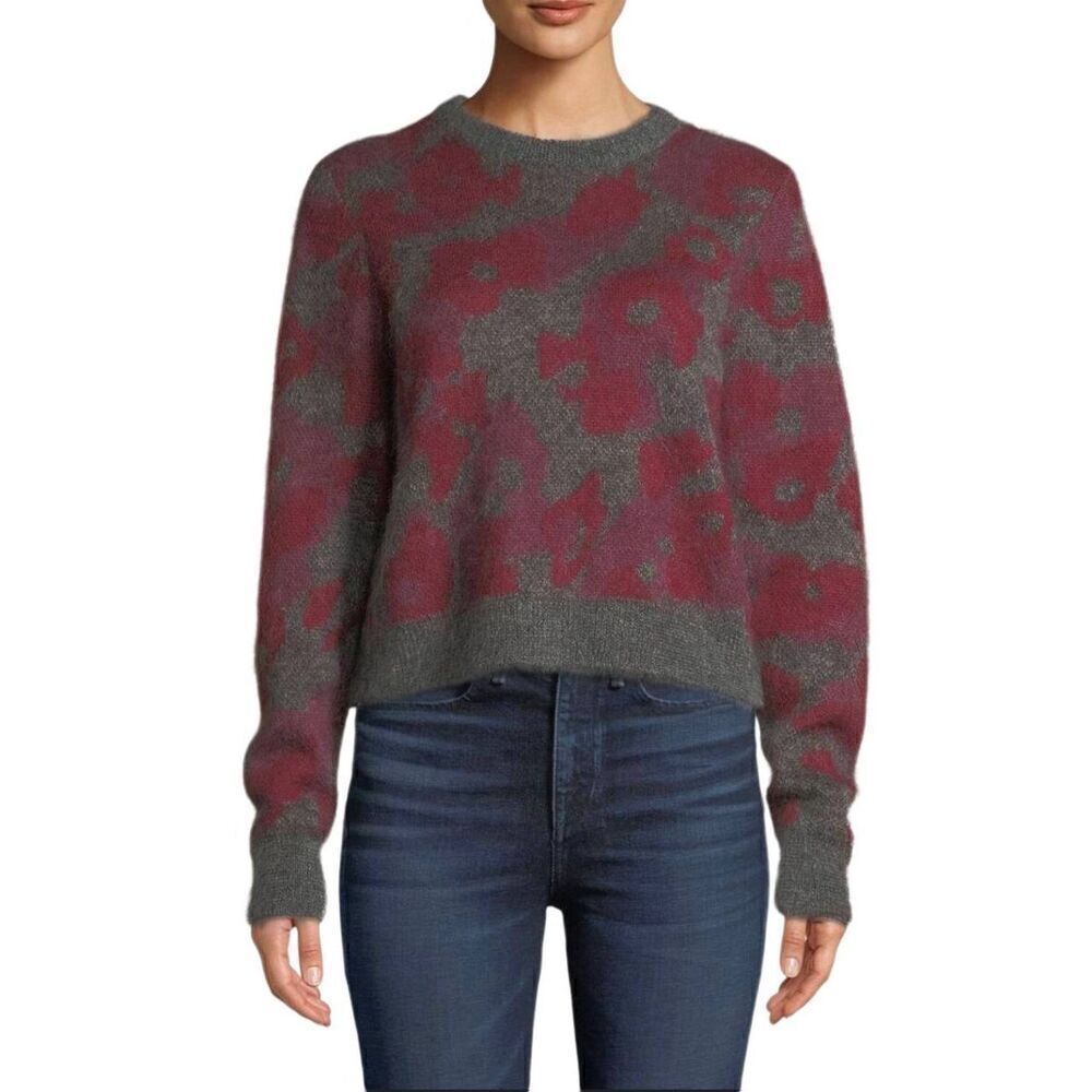Rag & Bone Mohair Blend Leopard Print Sweater Xxs